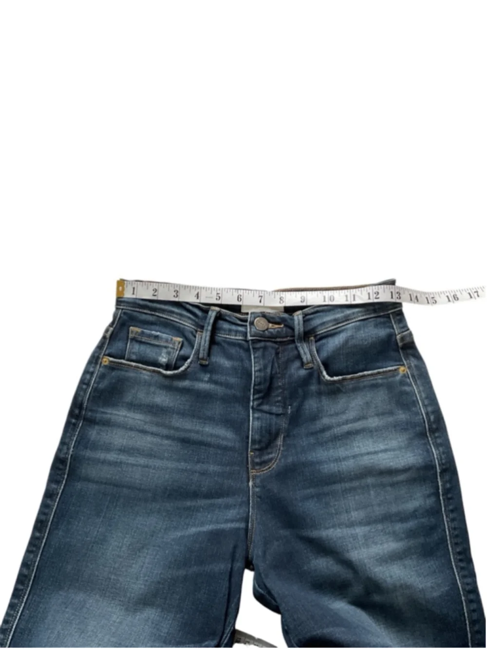 Frame Le Sylvie Slender Straight Dark Blue Jeans, size 26 - Picture 7 of 10